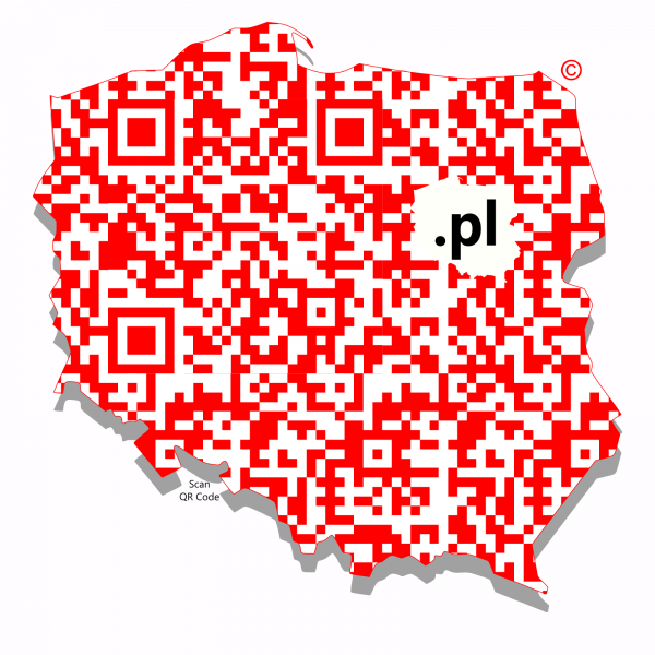 Digital QR logo Code Country POLAND
